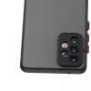Samsung Galaxy A03s Smoke matt TPU tok piros kerettel Alphajack- 7 kép