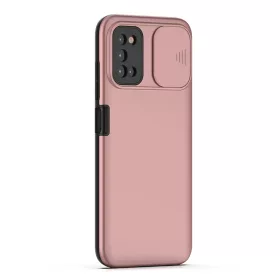 Samsung Galaxy A12 TPU tok kameralencse védővel rózsaszín Alphajac- 1 kép