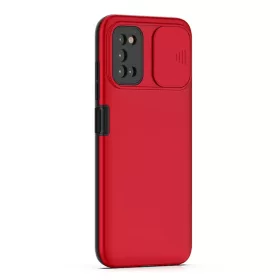 Samsung Galaxy A12 TPU tok kameralencse védővel piros Alphajack- 1 kép