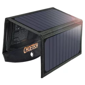   Choetech SC001 napelemes összecsukható töltő 19W 2x USB-A - fekete