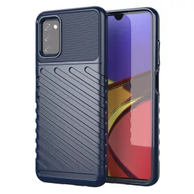   Samsung Galaxy A03s fokozott védelmet biztosító flexibilis TPU tok kék Alphajack