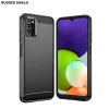 Samsung Galaxy A03s Carbon szénszál mintájú TPU tok fekete Alphaja- 2 kép