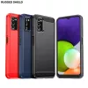 Samsung Galaxy A03s Carbon szénszál mintájú TPU tok fekete Alphaja- 8 kép