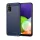 Samsung Galaxy A03s Carbon szénszál mintájú TPU tok kék Alphajack