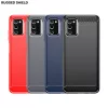 Samsung Galaxy A03s Carbon szénszál mintájú TPU tok piros Alphajac- 7 kép