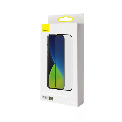 iPhone 12/ 12 Pro Baseus 2x 0.25 mm Frosted kijelzővédő fekete üve-6953156229068 2 kép