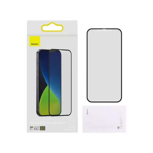iPhone 12/ 12 Pro Baseus 2x 0.25 mm Frosted kijelzővédő fekete üve-6953156229068 5 kép