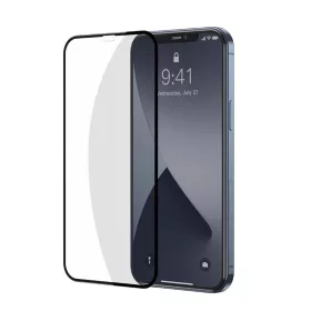 Baseus 2x 0,3 mm kijelzővédő üvegfólia iPhone 12 Pro MAX fekete (-6953156228863 2 kép