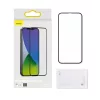Baseus 2x 0,3 mm kijelzővédő üvegfólia iPhone 12 Pro MAX fekete (-6953156228863 4 kép