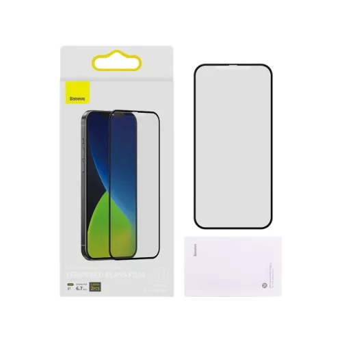 Baseus 2x 0,25 mm frosted kijelzővédő üvegfólia iPhone 12 Pro MAX-6953156229075 4 kép
