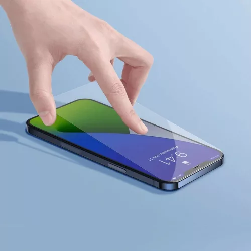 iPhone 12 Pro MAX Baseus 2x 0,3 mm Anti Blue Light kijelzővédő üve-6953156228801 7 kép