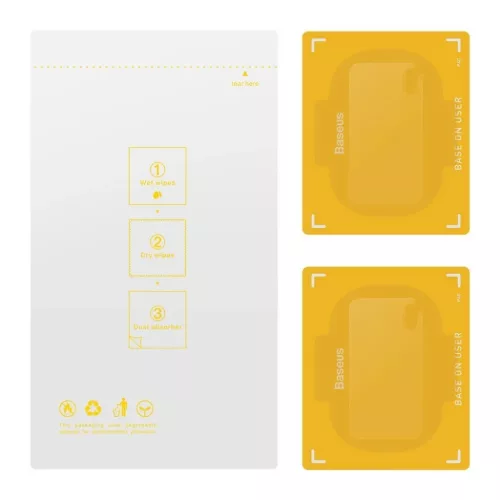 Baseus 2x 0,25 mm kameralencse védő üvegfólia Huawei P40 (SGHWP40--6953156223912 5 kép