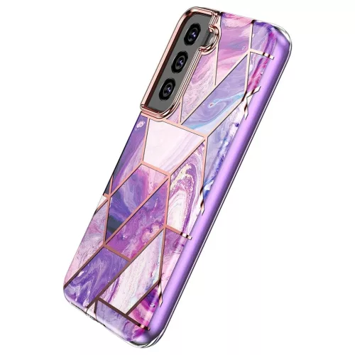 Samsung Galaxy S22 Plus márvány mintás 360 fokos védelmet biztosí- 2 kép