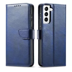 Samsung Galaxy S22 Plus mágneses PU bőr fliptok kártyatartóval ké- 1 kép