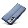 Samsung Galaxy S22 Plus mágneses PU bőr fliptok kártyatartóval ké- 7 kép