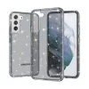 Samsung Galaxy S22 Plus TPU áttetsző shining tok fekete Alphajack- 1 kép
