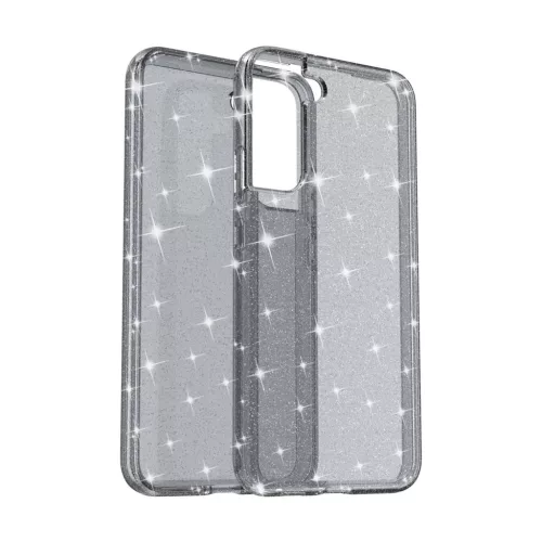 Samsung Galaxy S22 Plus TPU áttetsző shining tok fekete Alphajack- 4 kép