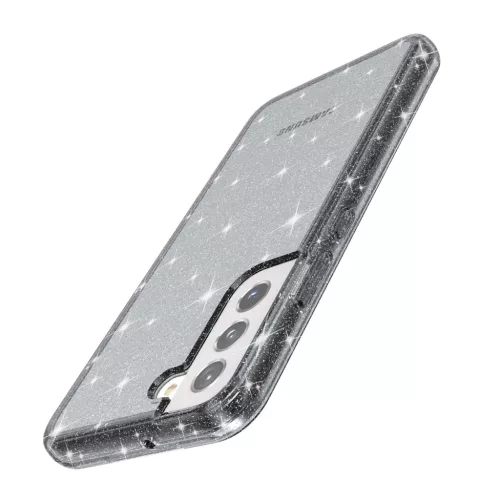 Samsung Galaxy S22 Plus TPU áttetsző shining tok fekete Alphajack- 5 kép