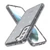 Samsung Galaxy S22 Plus TPU áttetsző shining tok fekete Alphajack- 9 kép