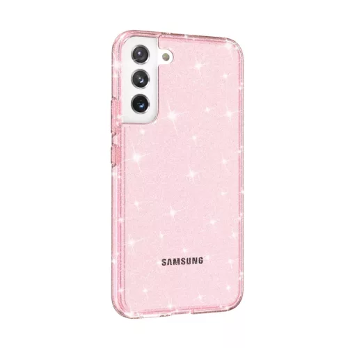 Samsung Galaxy S22 Plus TPU áttetsző shining tok rose gold Alphajack- 6 kép
