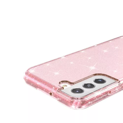 Samsung Galaxy S22 Plus TPU áttetsző shining tok rose gold Alphajack- 8 kép