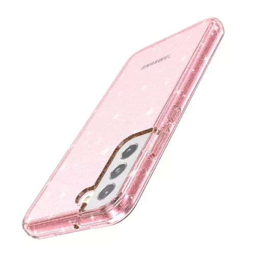 Samsung Galaxy S22 Plus TPU áttetsző shining tok rose gold Alphajack- 9 kép