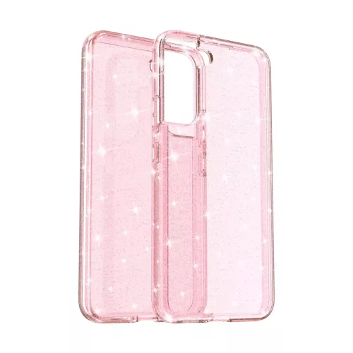 Samsung Galaxy S22 Plus TPU áttetsző shining tok rose gold Alphajack- 10 kép