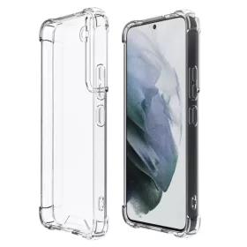 Samsung Galaxy S22 Plus ütésálló átlátszó kemény TPU tok sarok- 1 kép