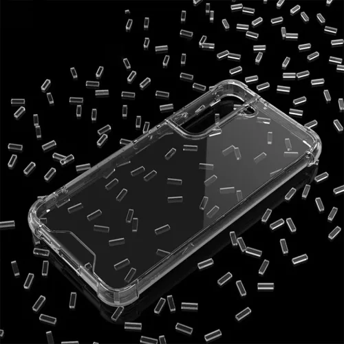 Samsung Galaxy S22 Plus ütésálló átlátszó kemény TPU tok sarok- 7 kép