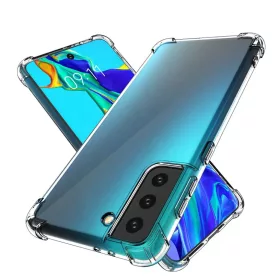 Samsung Galaxy S22 Plus ütésálló átlátszó flexibilis TPU tok, t- 1 kép