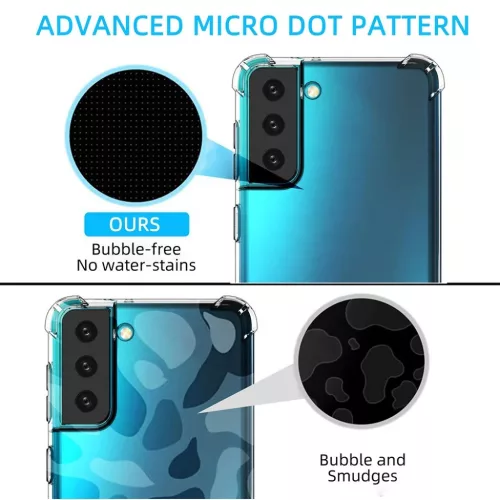 Samsung Galaxy S22 Plus ütésálló átlátszó flexibilis TPU tok, t- 3 kép