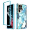 Samsung Galaxy S22 Ultra márvány mintás 360 fokos védelmet biztos�- 1 kép