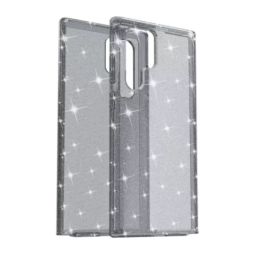 Samsung Galaxy S22 Ultra TPU áttetsző shining tok fekete Alphajack- 3 kép