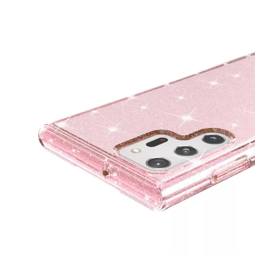 Samsung Galaxy S22 Ultra TPU áttetsző shining tok rose gold Alphajac- 6 kép