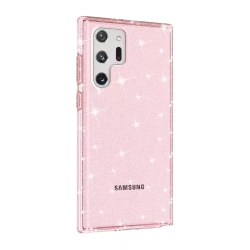 Samsung Galaxy S22 Ultra TPU áttetsző shining tok rose gold Alphajac- 7 kép