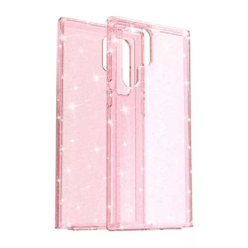 Samsung Galaxy S22 Ultra TPU áttetsző shining tok rose gold Alphajac- 8 kép