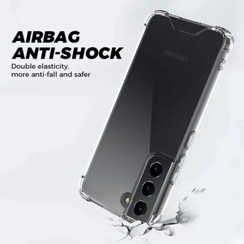 Samsung Galaxy S22 Ultra ütésálló átlátszó kemény TPU tok saro- 6 kép