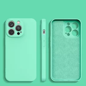 Samsung Galaxy A14 5G / Galaxy A14 szilikon tok menta zöld-9145576273111 2 kép