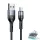 Fekete USAMS Fonott Kábel U55 2A micro USB 1m SJ450ZJ01 (US-SJ450)