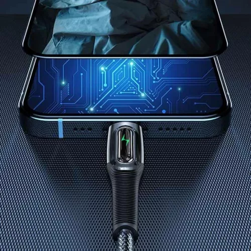 USAMS Fonott USB-C - Lightning Okos Áramtalanító 20W PD Kábel 1.2m-6958444973128 4 kép