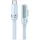 USAMS US-SJ653 USB-C / USB-C kábel kék