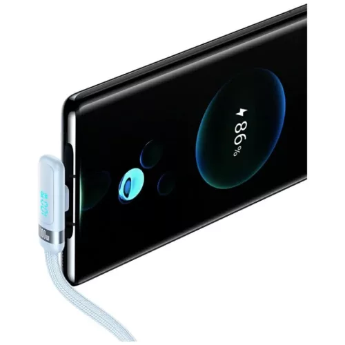 USAMS US-SJ653 USB-C / USB-C kábel kék-6958444907918 5 kép