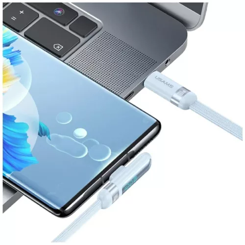 USAMS US-SJ653 USB-C / USB-C kábel kék-6958444907918 6 kép