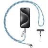 Usams SJ746 30W USB-C Lightning 1,2m Kék telefontartó nyakpánt töltőkábellel