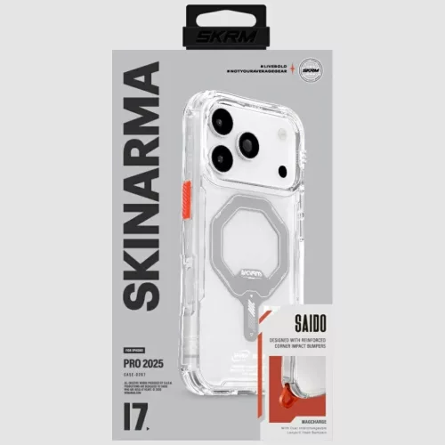 iPhone 17 Pro Skinarma Saido mágneses töltést támogató átlátsz�-8886461248463 2 kép