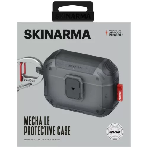 Apple AirPods Pro 3 Skinarma Mecha LE tok füstszínű-8886461249156 4 kép