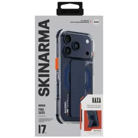   iPhone 17 Pro Haxa Skinarma tok mágneses töltéssel + fogantyú állvánnyal kék