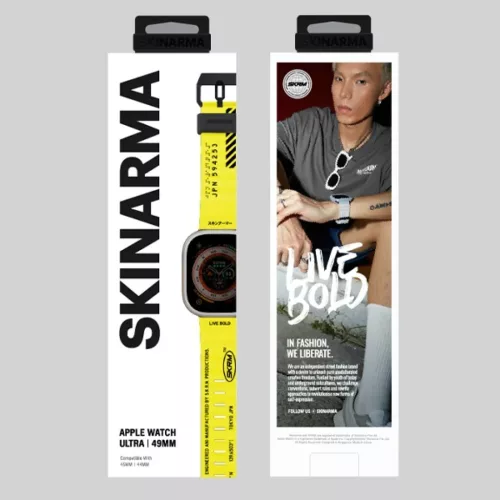 Apple Watch Skinarma Band Shokku 49/45/44 mm elektromos sárga szíj-8886461244076 4 kép