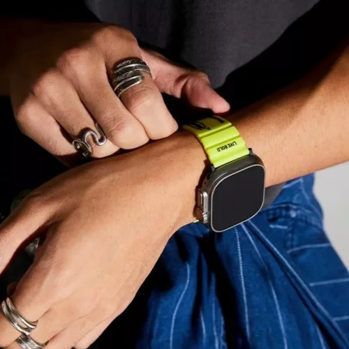 Apple Watch Skinarma Band Shokku 49/45/44 mm elektromos sárga szíj-8886461244076 5 kép