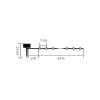 Home SLC200WW szolár fényfüzér, 200db melegfehér LED, 14m hosszú-5999084973261 6 kép